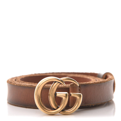 Gucci Faded Calfskin Double G 20mm Belt 75 30 Cuir 1 of 8