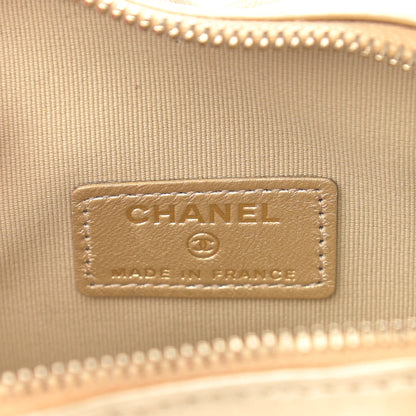 Chanel Metallic Lambskin Quilted CC In Love Heart Clutch With Chain Gold 6 of 11