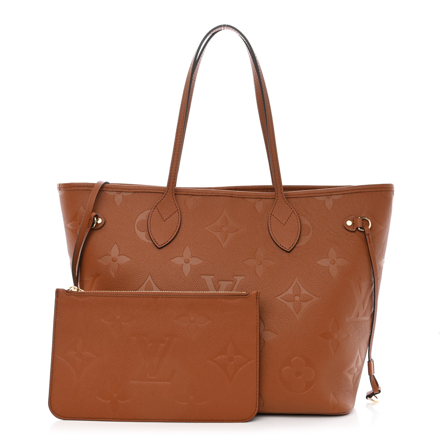 Louis Vuitton Empreinte Monogram Giant Neverfull MM Cognac 1 of 10