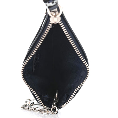 Jimmy Choo Patent Nancy Star Studded Key Pouch Navy Blue 5 of 7