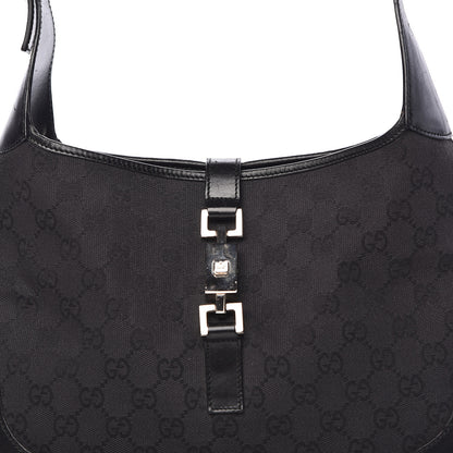 Gucci Monogram Jackie O Hobo Black 11 of 12