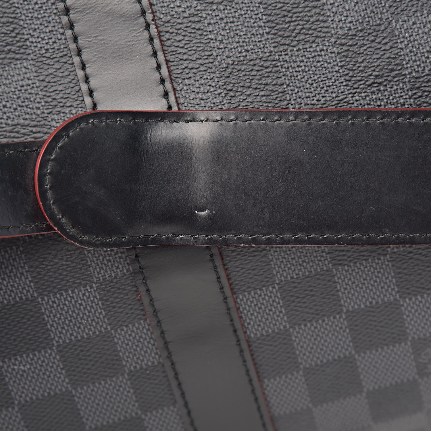 Louis Vuitton Damier Graphite Keepall Bandouliere 55 Rouge 11 of 21