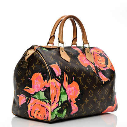 Louis Vuitton Monogram Roses Speedy 30 3 of 10