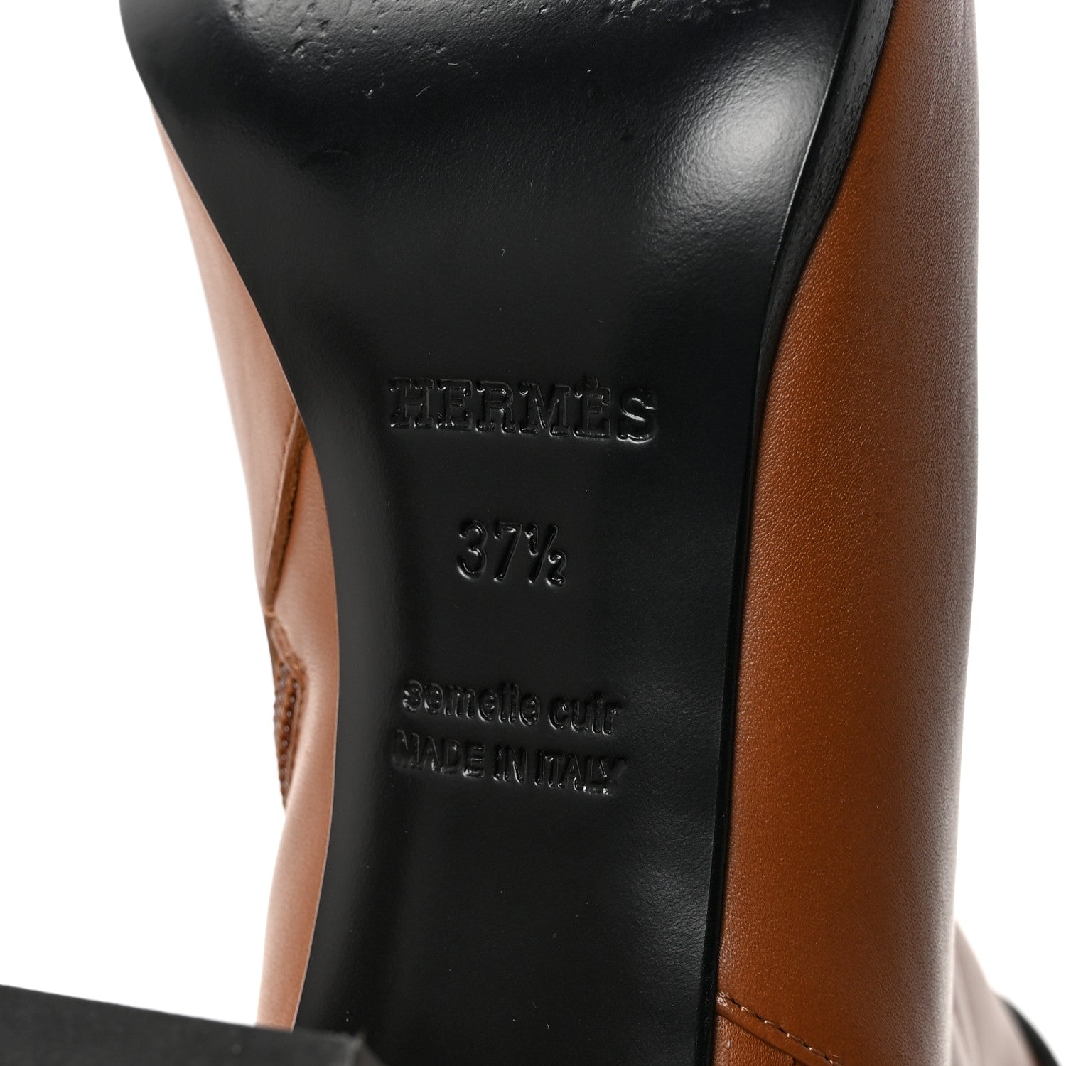 Hermes Calfskin Saint Germain Ankle Boots 37.5 Naturel 7 of 8