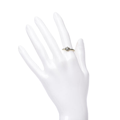 David Yurman 18K Yellow Gold Diamond 2mm Starburst Ring 52 6 2 of 5