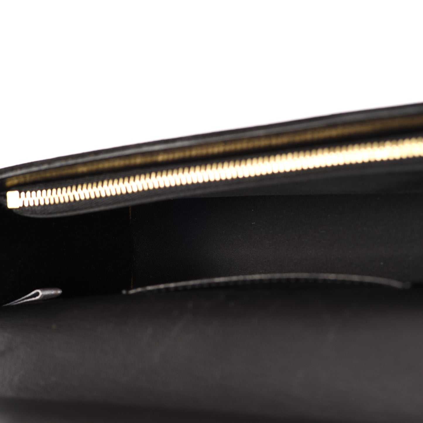 Patent Suede Fie Clutch Black