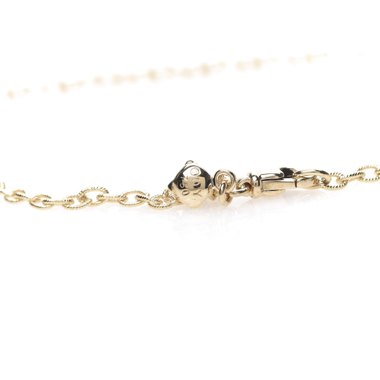 18K Yellow Gold Diamond Barrels Pendant Necklace