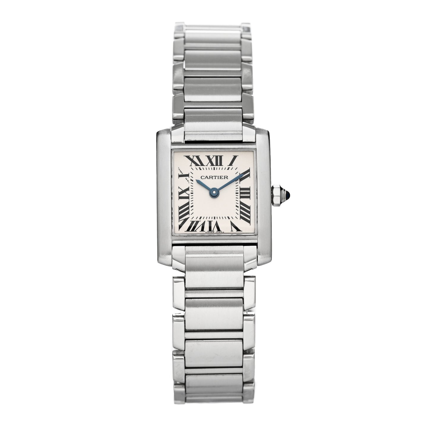 Stainless Steel 20mm Tank Francaise Quartz Watch
