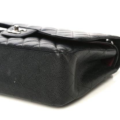 Chanel Caviar Quilted Jumbo Double Flap Black 9 of 13