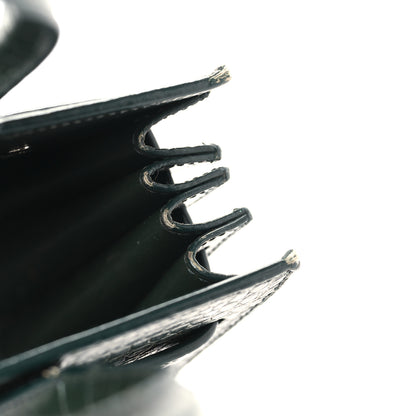 Saint Laurent Calfskin Crocodile Embossed Nano Sac De Jour Dark Green 20 of 20