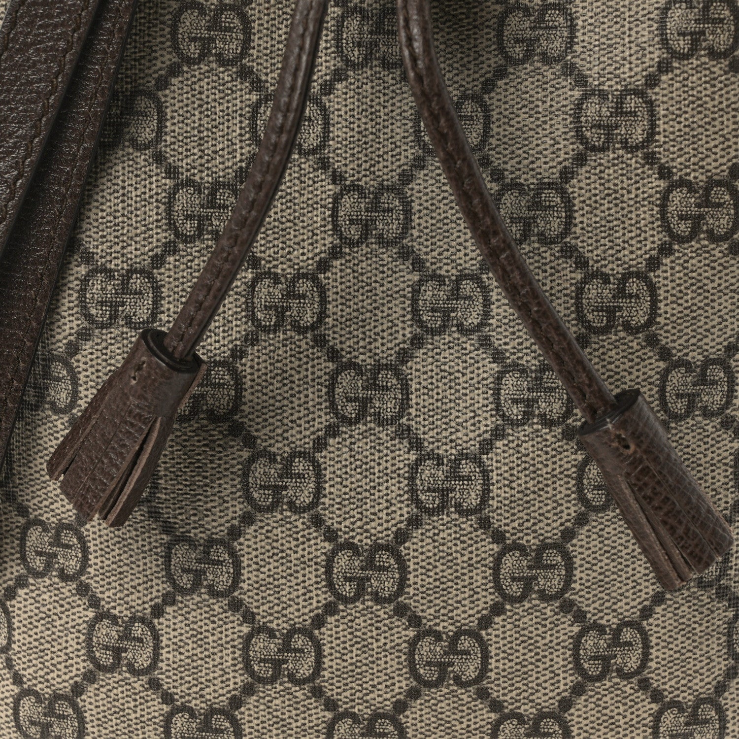 Gucci GG Supreme Monogram Web Small Ophidia Bucket Bag Brown 8 of 10
