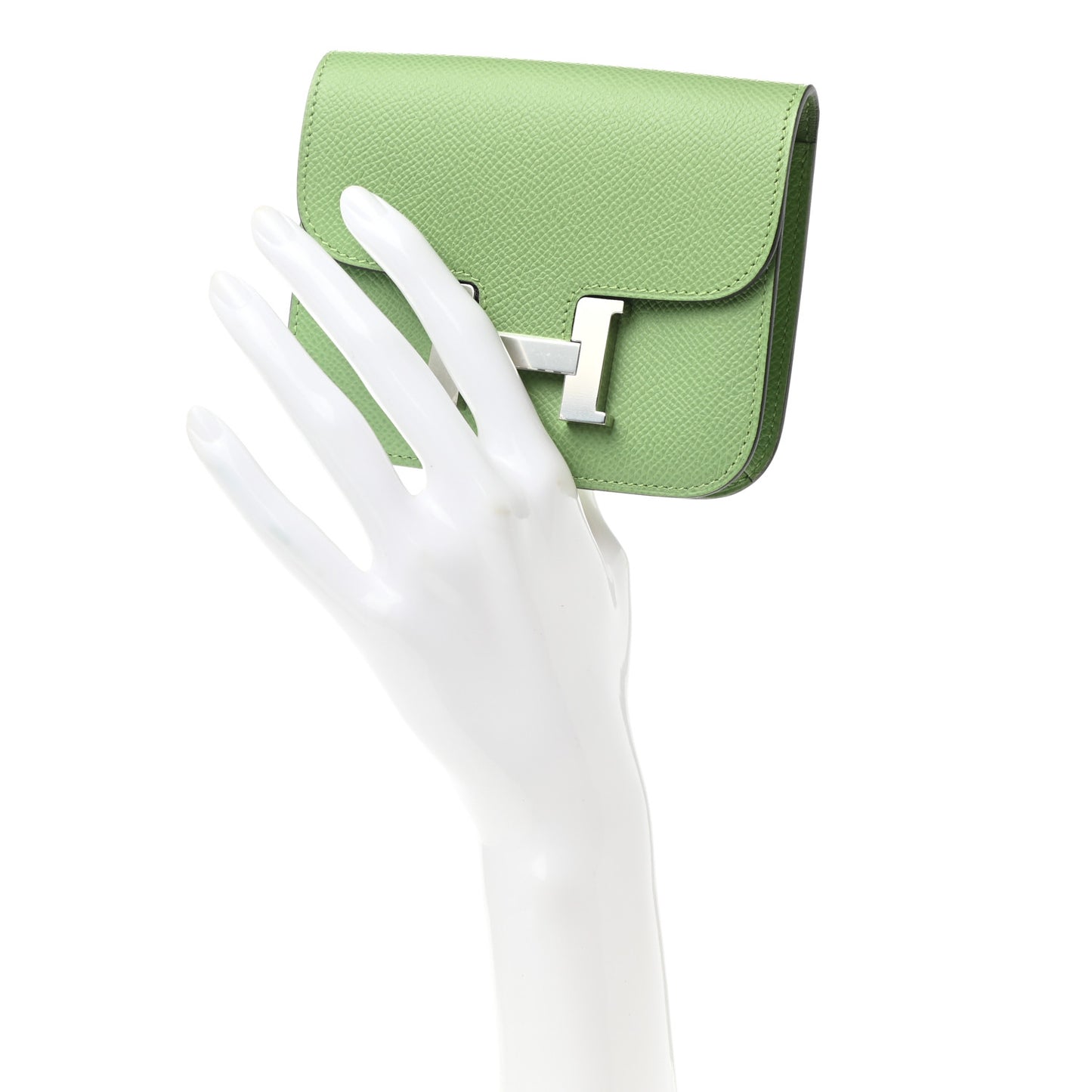 Epsom Constance Slim Wallet Vert Criquet