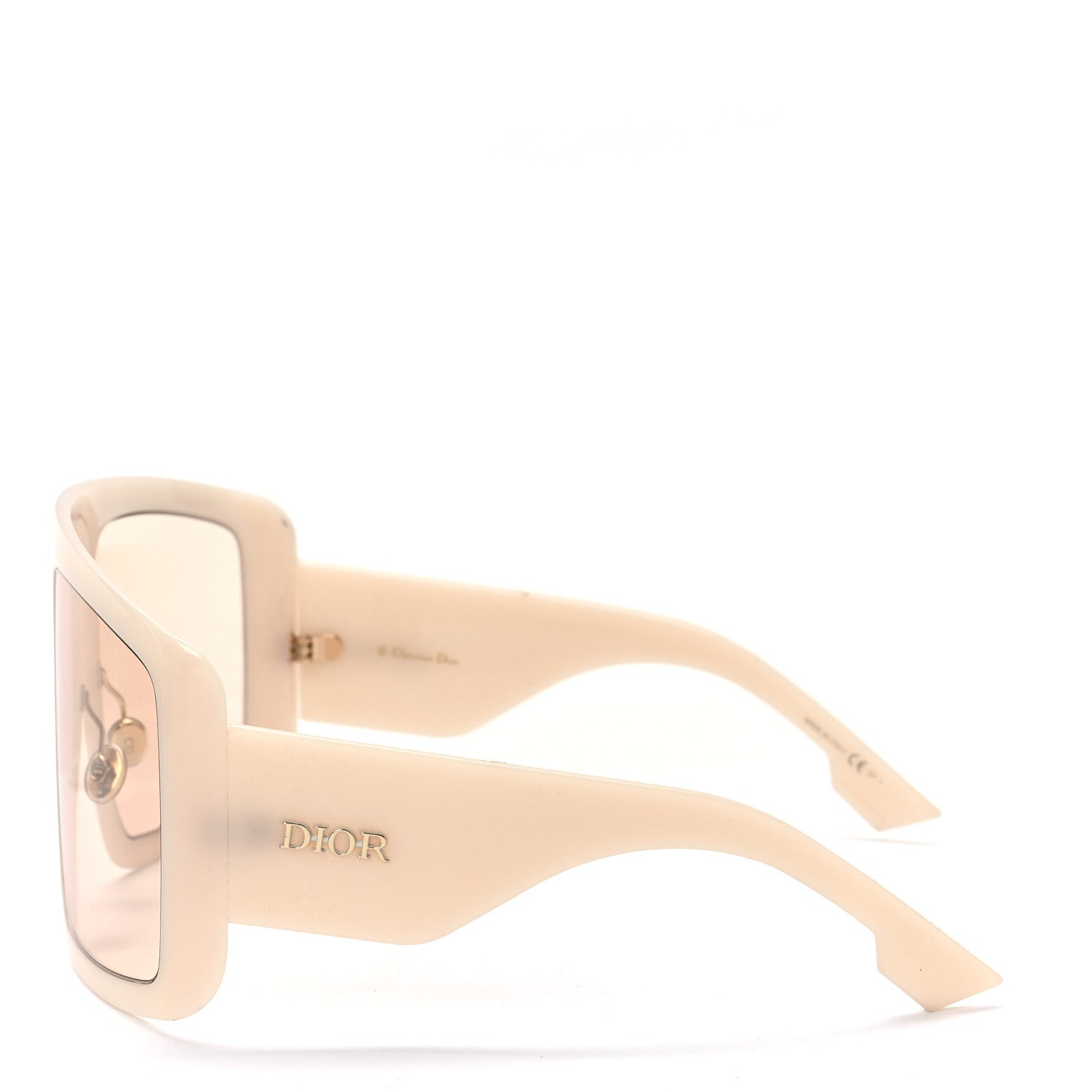 Christian Dior Acetate DiorSo Light 1 Shield Sunglasses Ivory 3 of 8