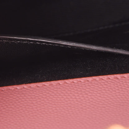Saint Laurent Grain De Poudre Medium Classic Monogram Kate Satchel Dark Rose 7 of 8