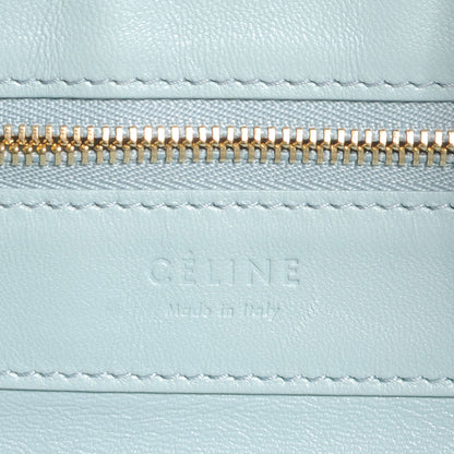 Celine Leather Vertical Bi-Color Cabas Light Blue Black 7 of 8