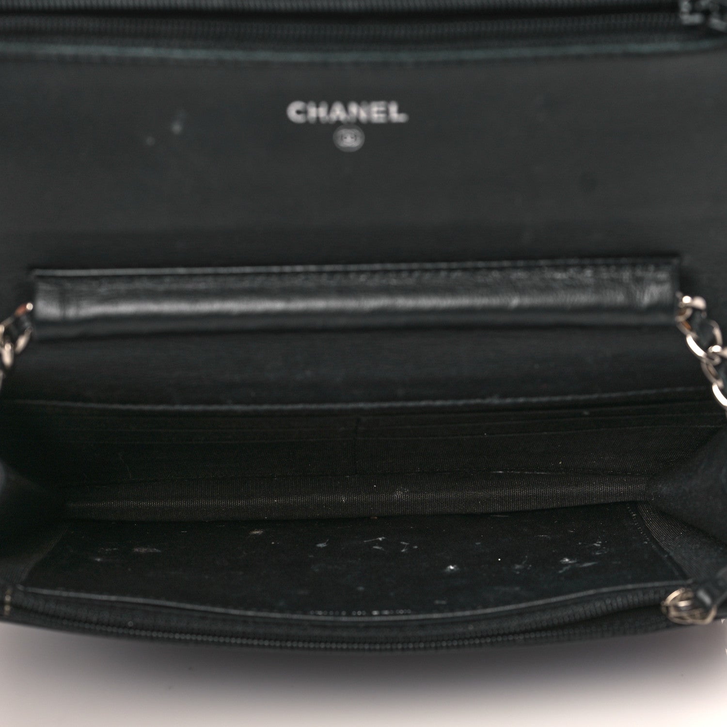 Chanel Caviar Timeless CC Wallet On Chain WOC Black 5 of 13