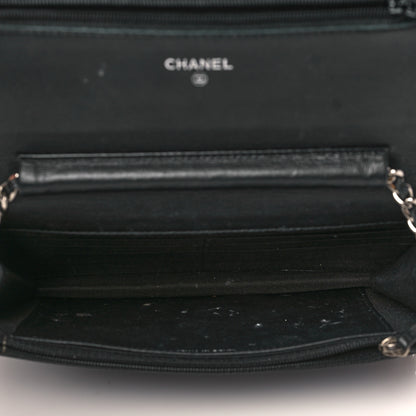Chanel Caviar Timeless CC Wallet On Chain WOC Black 5 of 13
