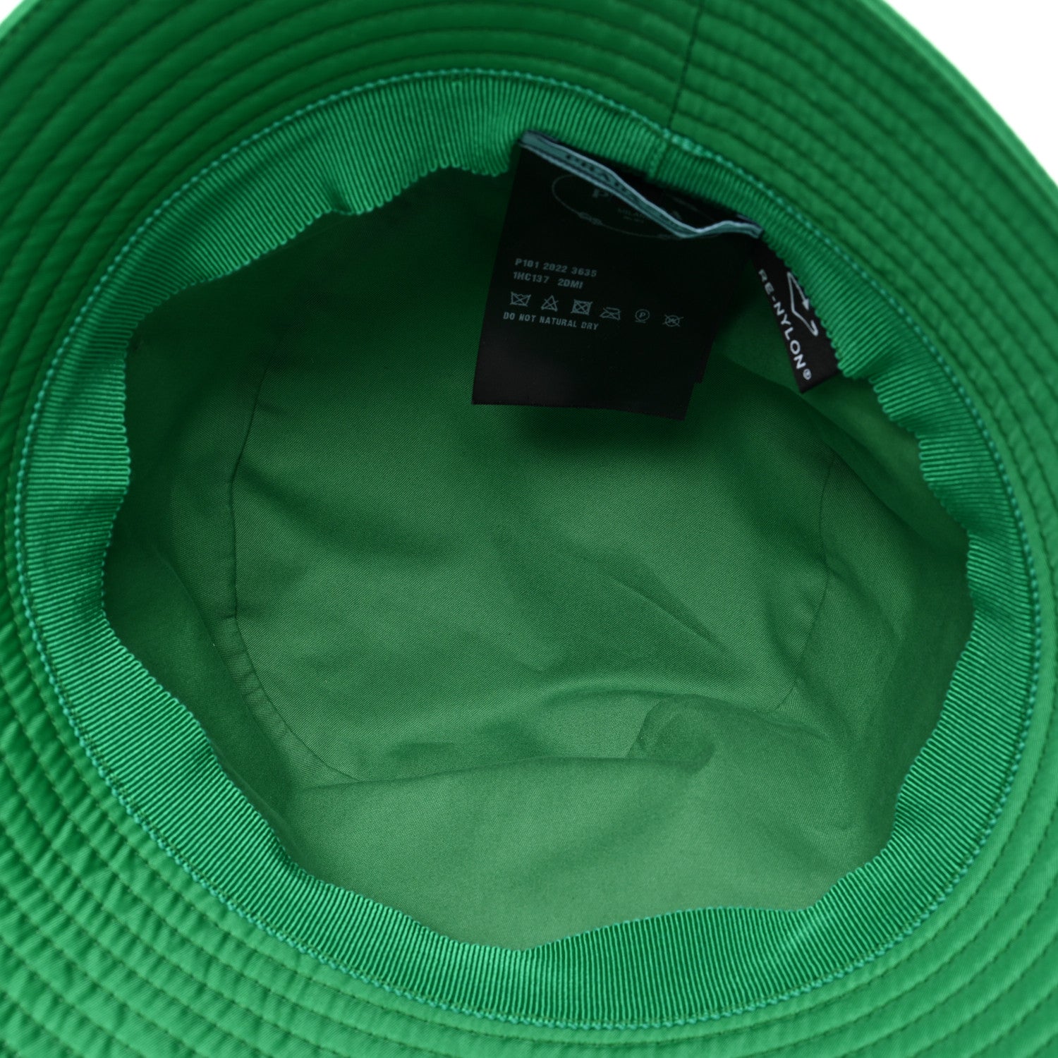 Prada Re-Nylon Triangle Womens Bucket Hat M Menta 7 of 8