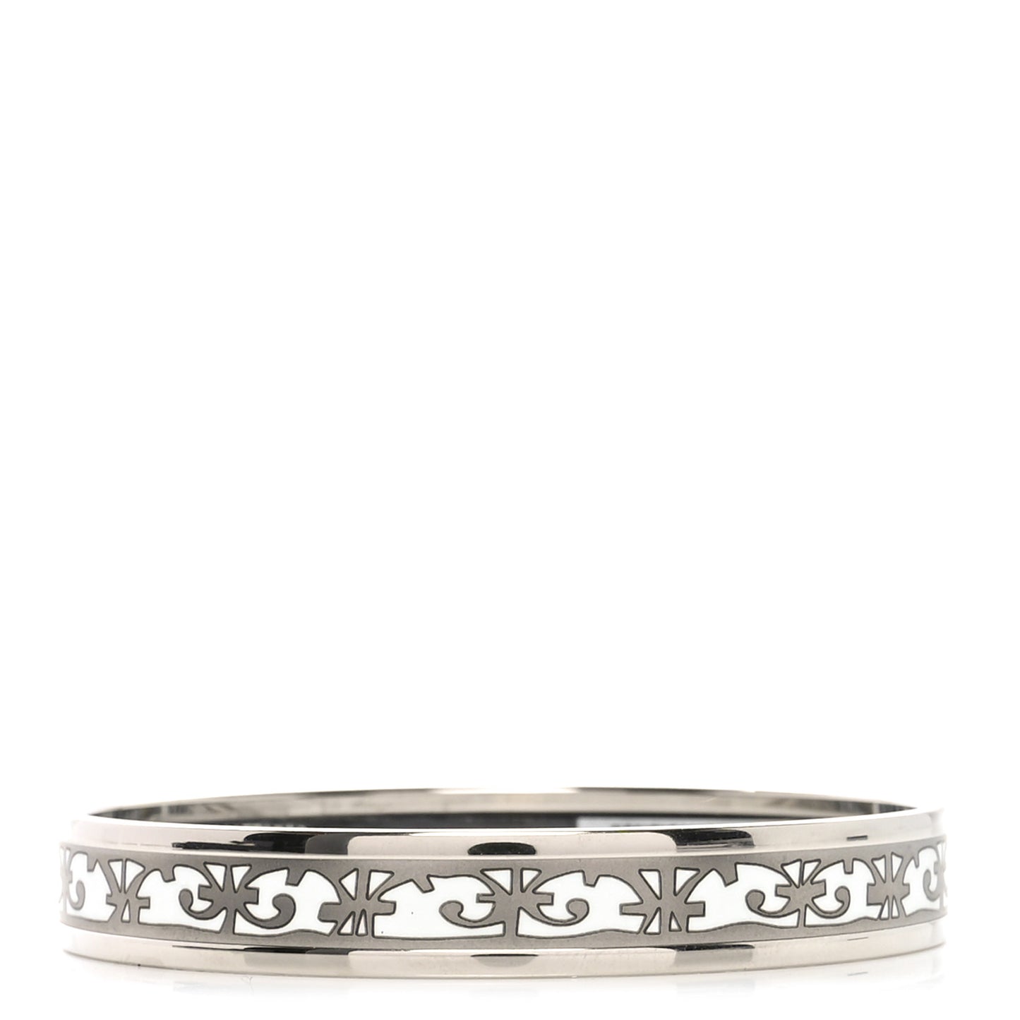 Enamel Printed Narrow Balcons du Guadalquivir Bracelet 65 Platine