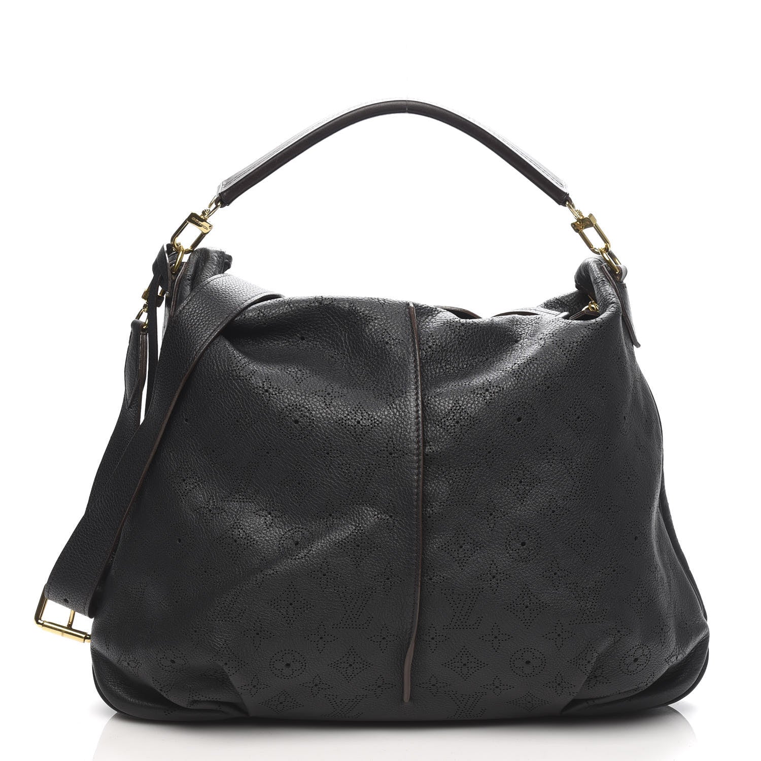 Louis Vuitton Mahina Selene MM Black 3 of 10