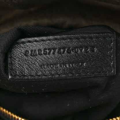 Saint Laurent Canvas Quilted Small Loulou Puffer Monogram Chain Satchel Military Green 7 of 10