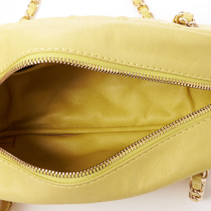 Chanel Calfskin Quilted Reissue Small Camera Case Yellow 8 of 9