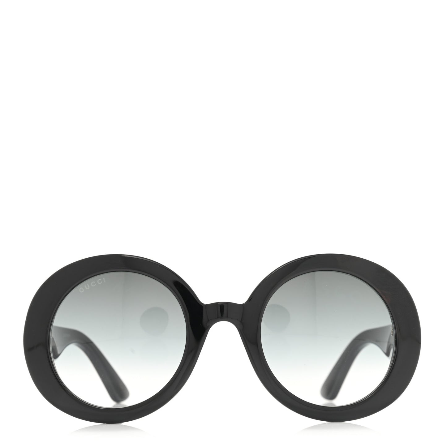 Acetate Round GG0319S Sunglasses Black Grey