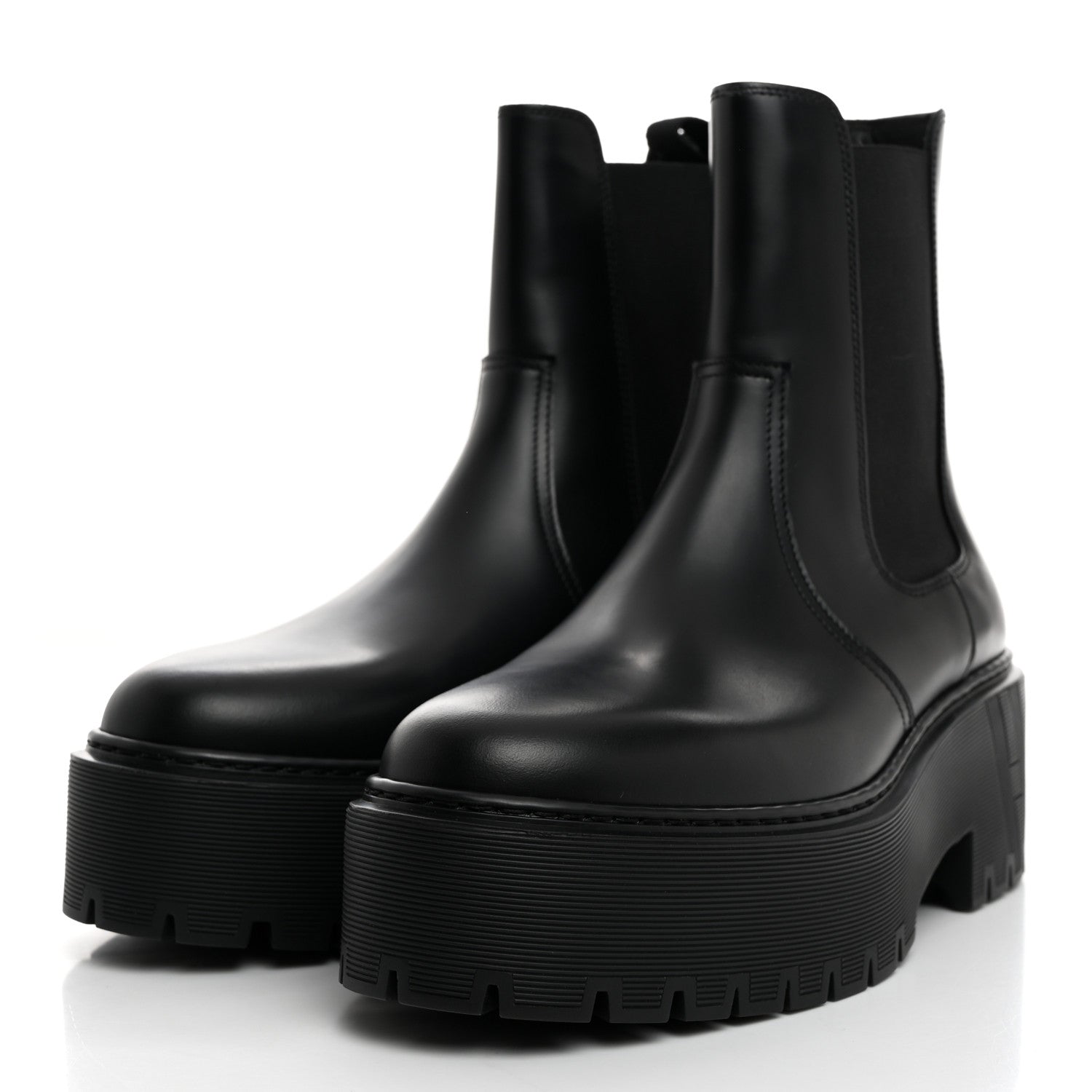 Hermes Calfskin Harrow Ankle Boots 37.5 Black 3 of 9