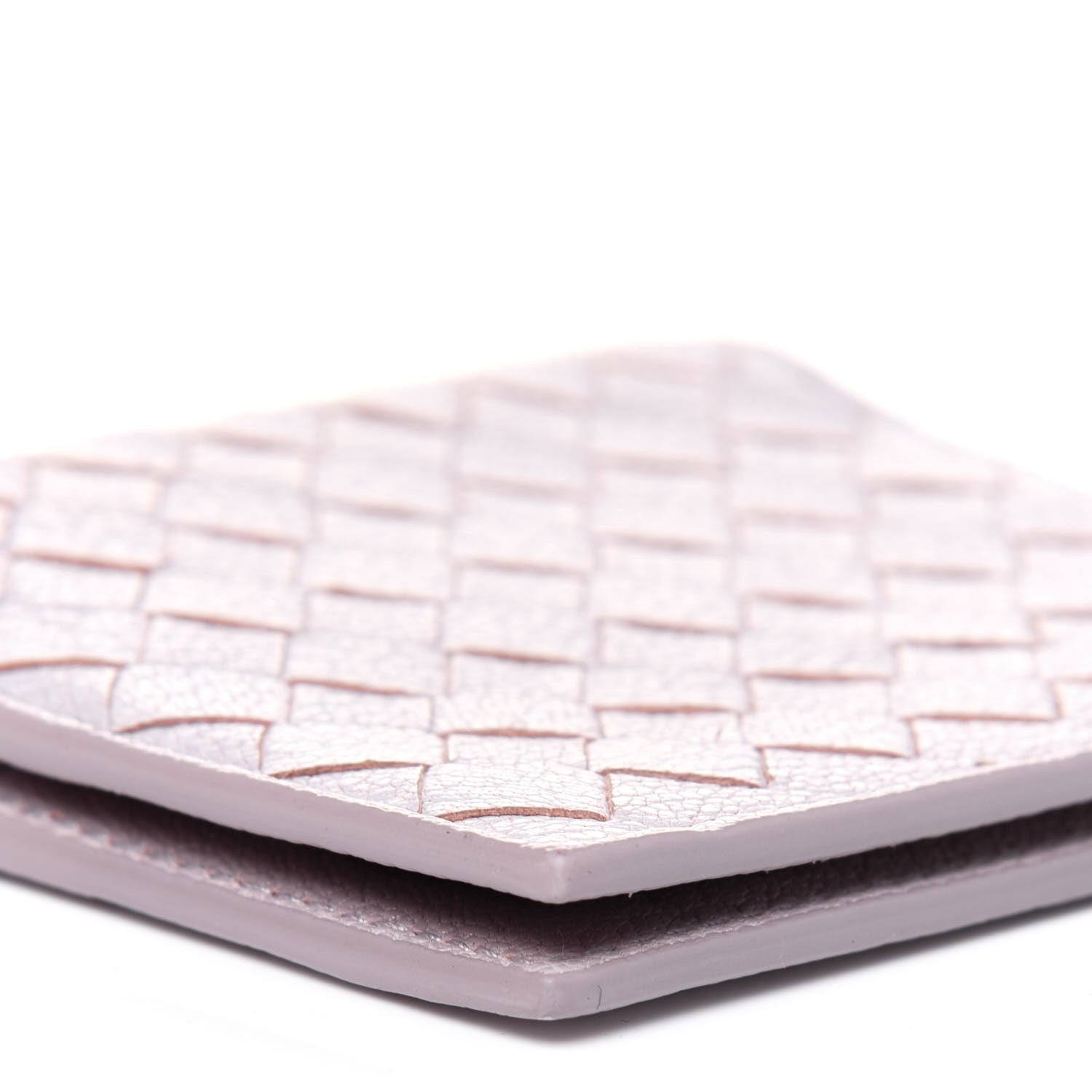 Bottega Veneta Goatskin Intrecciato Card Holder Pink 8 of 15