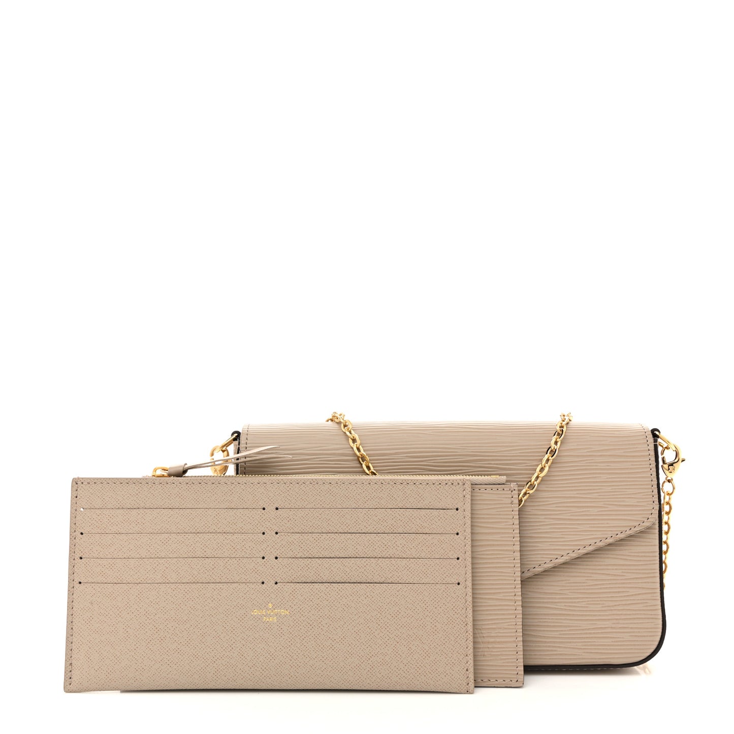 Epi Felicie Pochette Chain Wallet Galet