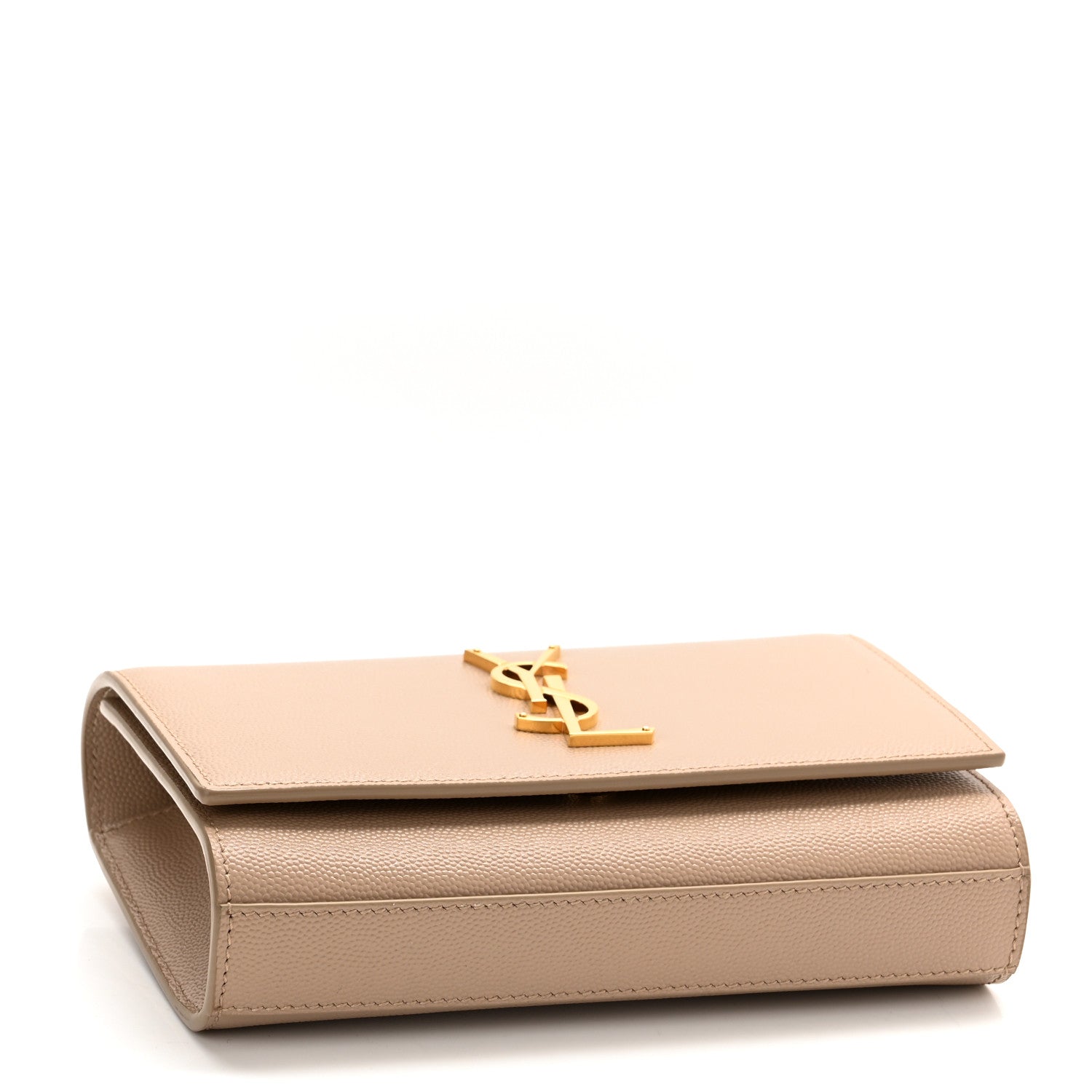 Saint Laurent Grain De Poudre Monogram Kate Belt Bag Dark Beige 4 of 9