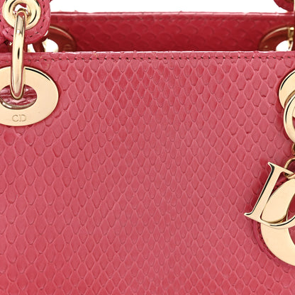 Christian Dior Snakeskin Medium Lady Dior Pink 8 of 11