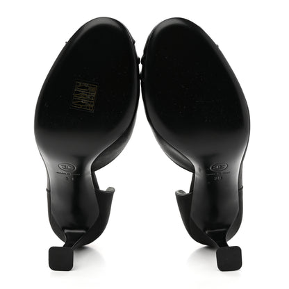 Chanel Satin Strass CC Pumps 38 Black 5 of 11