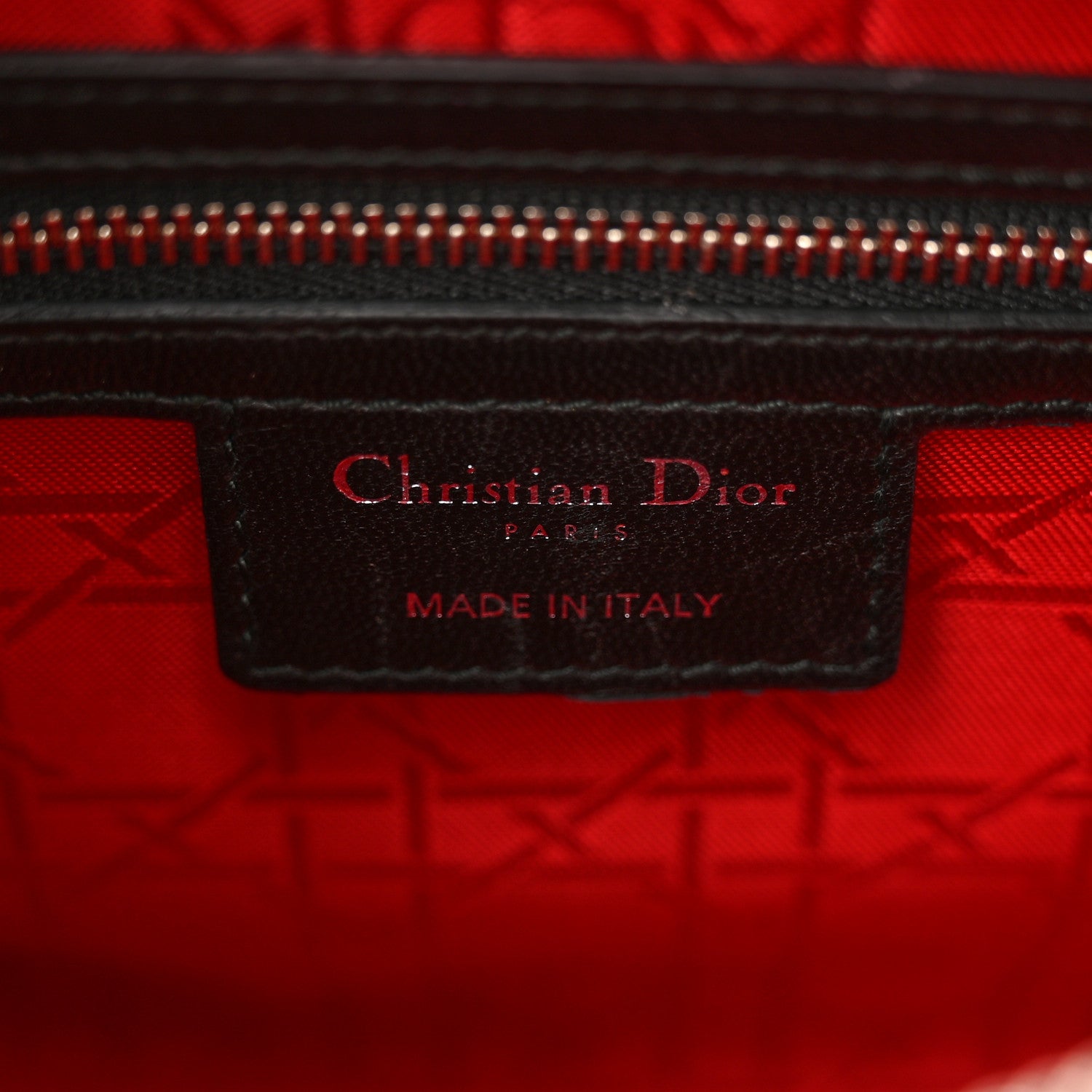 Christian Dior Lambskin Cannage Medium Lady Dior Black 7 of 11