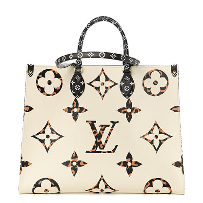 Louis Vuitton Monogram Giant Jungle Onthego GM Ivory 1 of 9