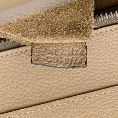 Celine Drummed Calfskin Micro Luggage Dune 7 of 13