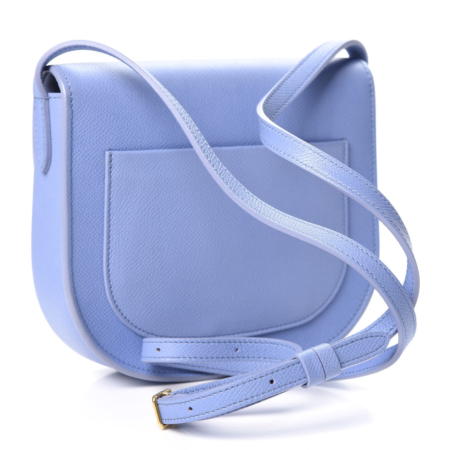 Grained Calfskin Small Trotteur Porcelain