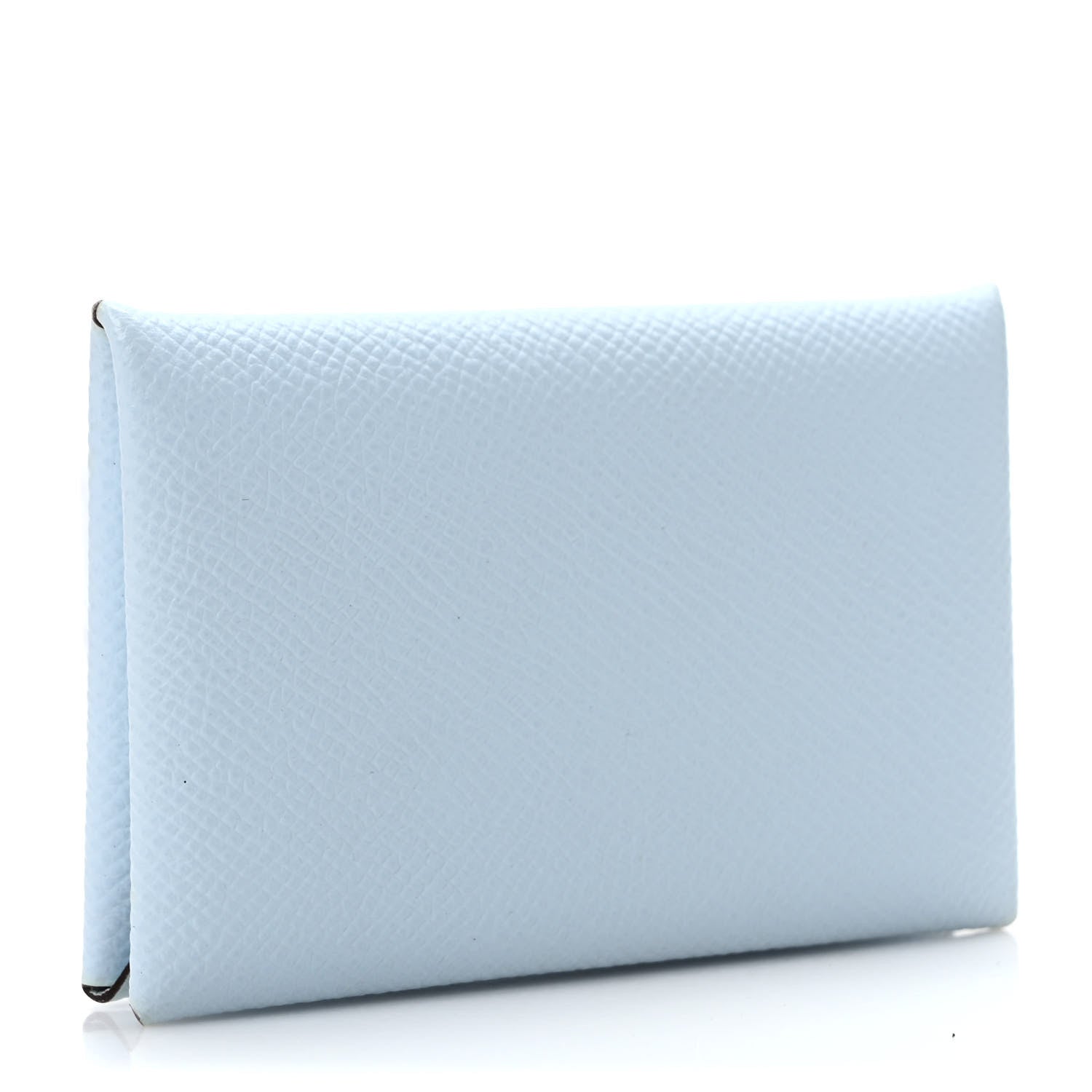 Hermes Epsom Calvi Card Case Bleu Brume 3 of 7