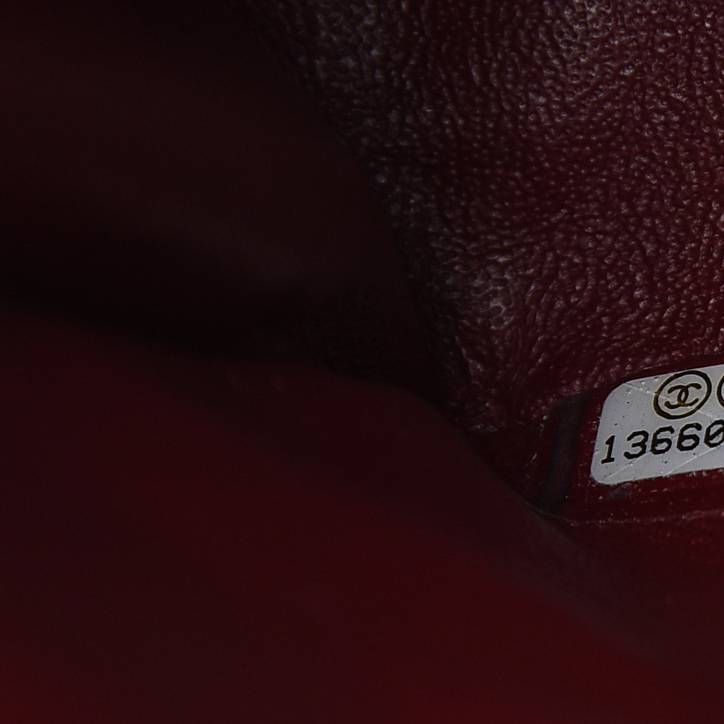 Caviar Quilted Jumbo Single Flap Dark Red