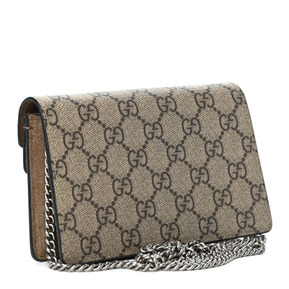 Gucci GG Supreme Monogram Super Mini Dionysus Shoulder Bag Taupe 3 of 8