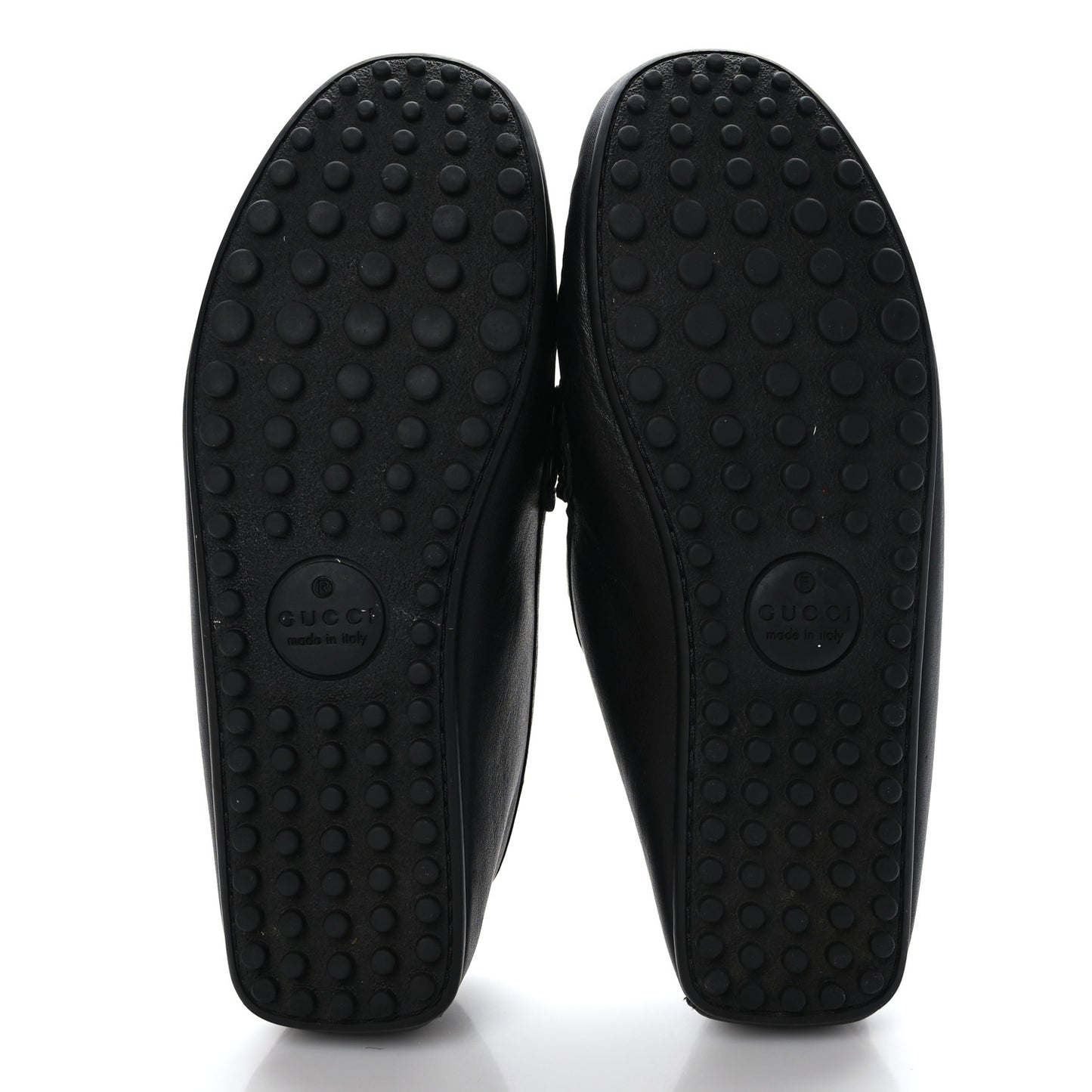 Miro Soft Calfskin Web Mens Horsebit Driver Loafers 7 Black
