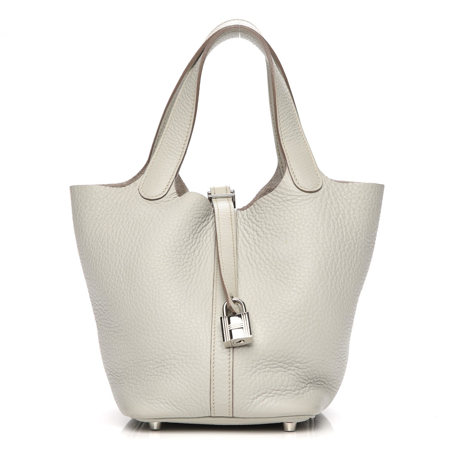 Hermes Taurillon Clemence Picotin Lock 18 PM Gris Perle 1 of 7