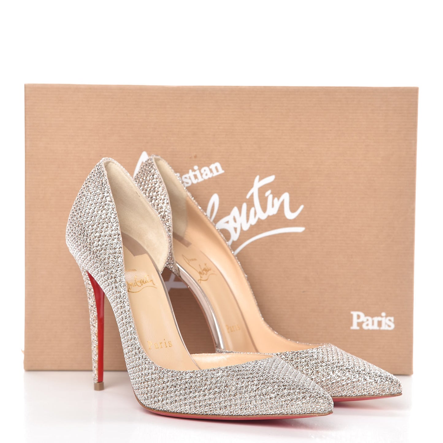 Glitter Luminor Iriza 100 Pumps 37.5 Colombe