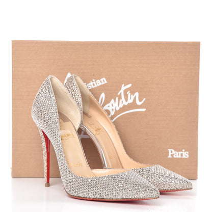 Christian Louboutin Glitter Luminor Iriza 100 Pumps 37.5 Colombe 8 of 8