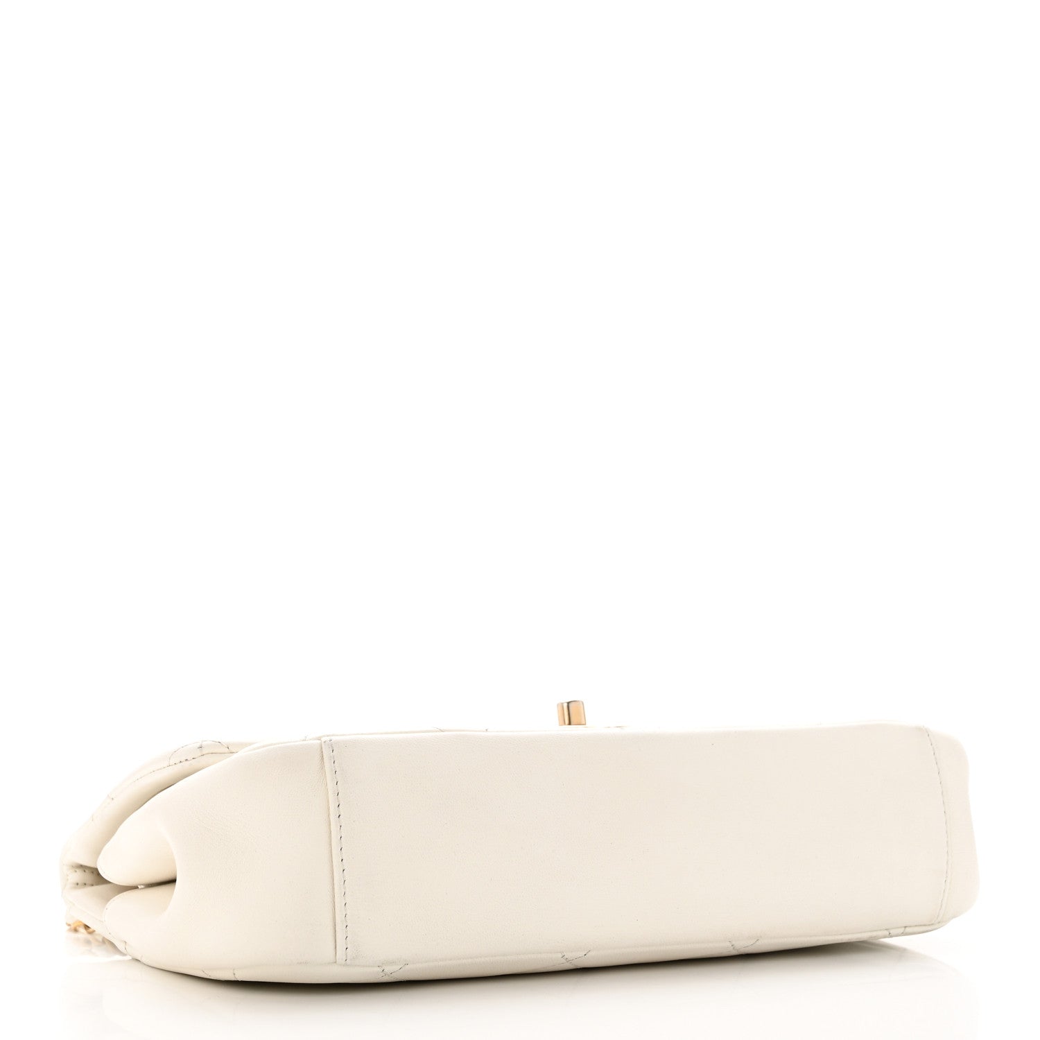 Chanel Lambskin A Real Catch Flap Bag White 4 of 32