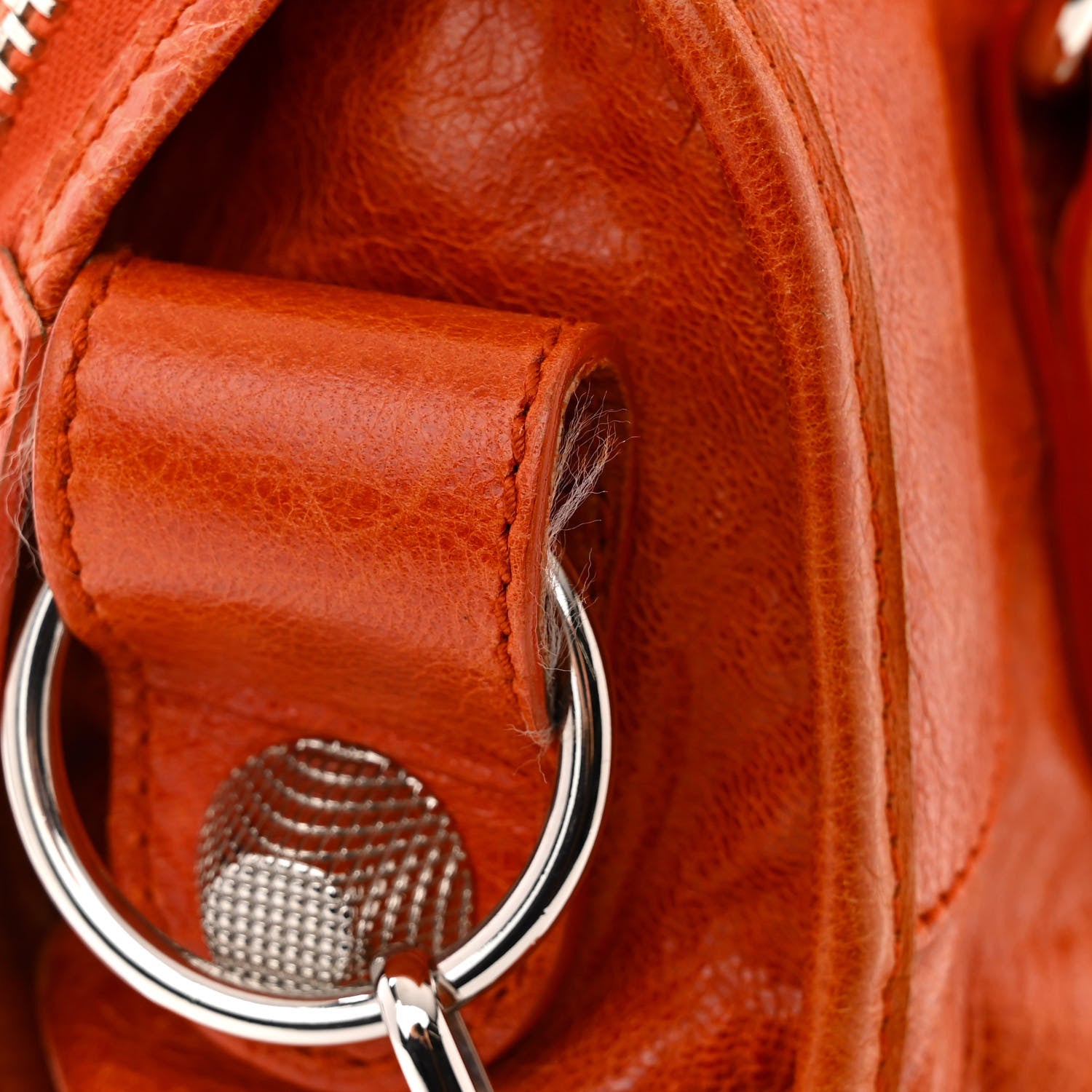 Balenciaga Agneau Giant 21 Silver Hardware City Mandarine 12 of 13