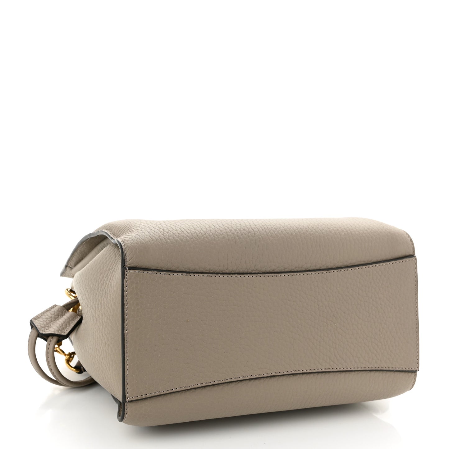 Heavy Grain Small Iris Tote Powder Grey Dark Clay