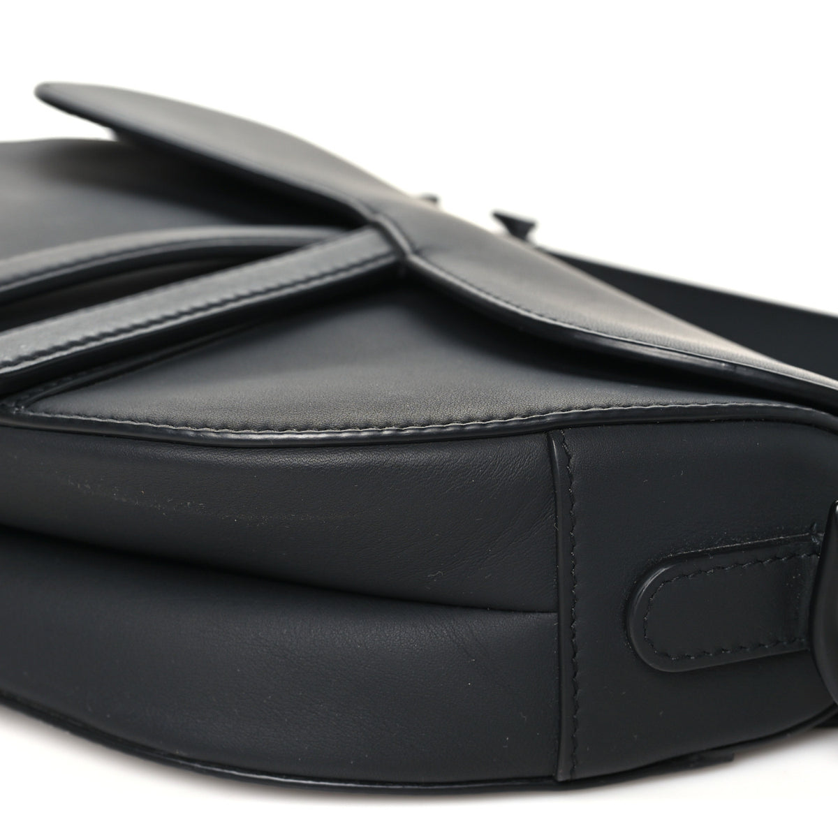 Christian Dior Ultra Matte Calfskin Saddle Bag Black 10 of 10