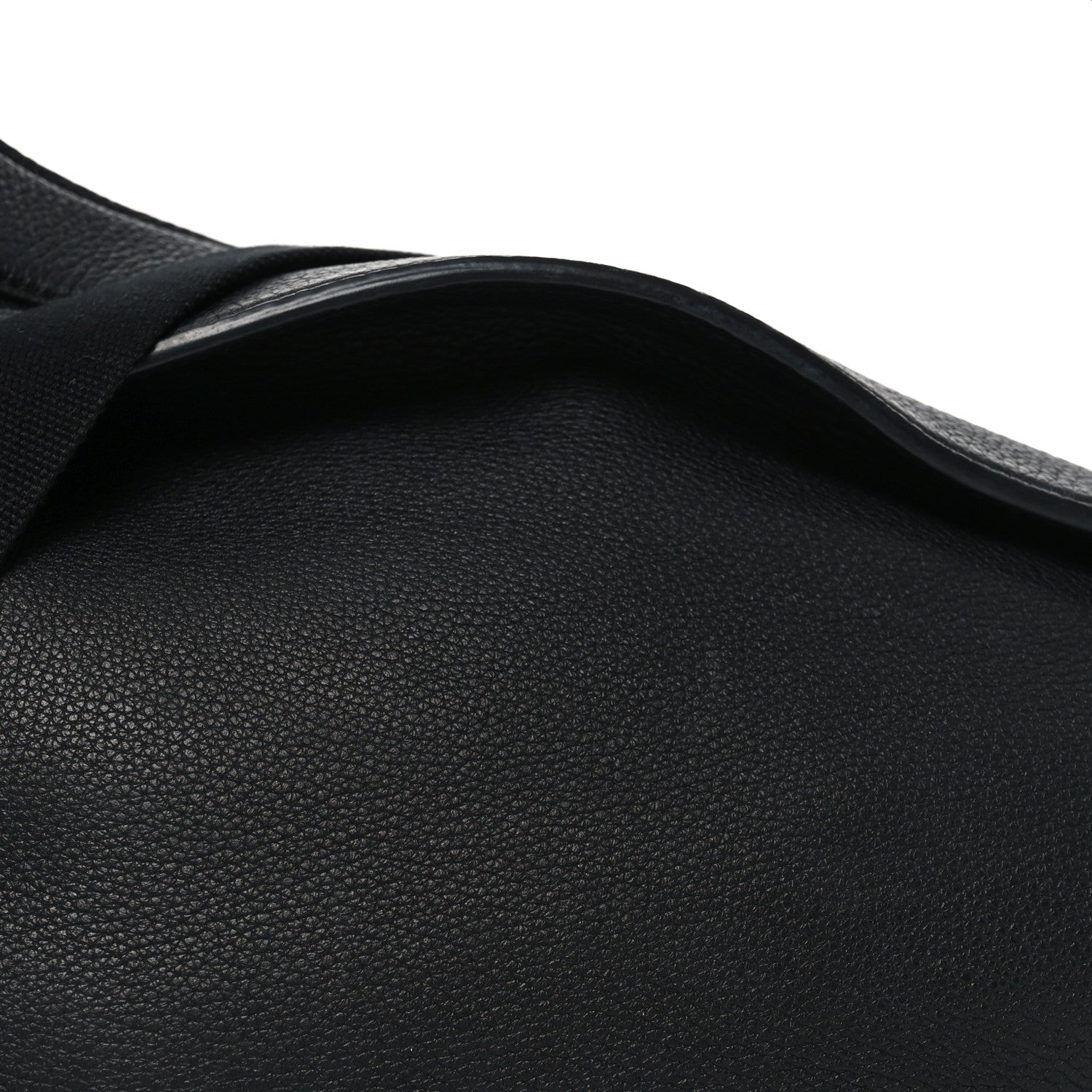 The Row Grained Calfskin Large Slouchy Banana Bag Black 8 of 10