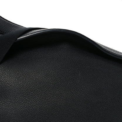 The Row Grained Calfskin Large Slouchy Banana Bag Black 8 of 10